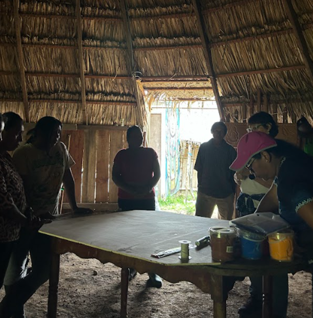 Proceso comunitario para dibujar el territorio de Alto Pacuare